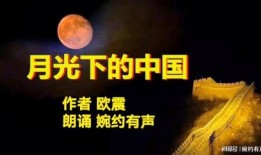 月光下的中国朗诵视频,声颂盛世——月光下中国的朗诵之旅